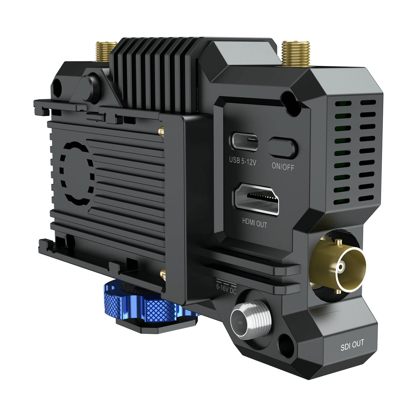 Hollyland Mars 400S PRO SDI/HDMI Wireless Video Transmission System showcasing its design and features.