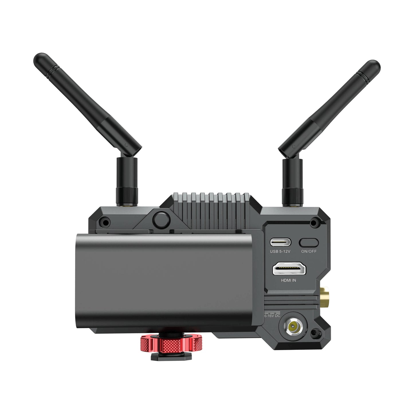 Hollyland Mars 400S PRO SDI/HDMI Wireless Video Transmission System showcasing its sleek design and connectivity options.