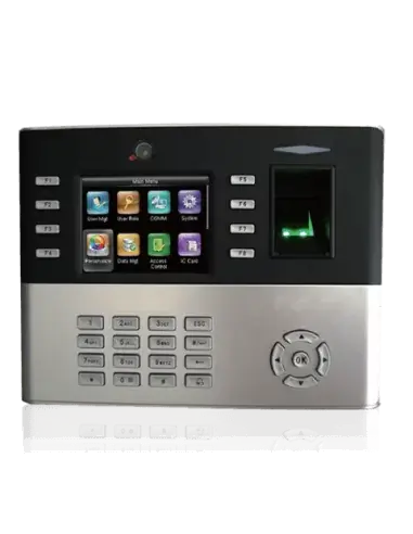 ZKTeco iClock990 Fingerprint and RFID Attendance Terminal showcasing its sleek design and functionality.