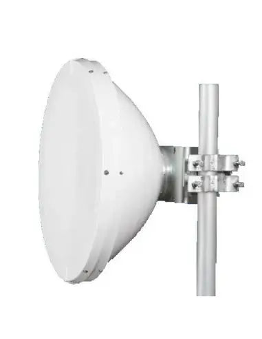 Jirous 38cm parabolic dish antenna designed for 10/11GHz frequencies, suitable for AirFiber applications.