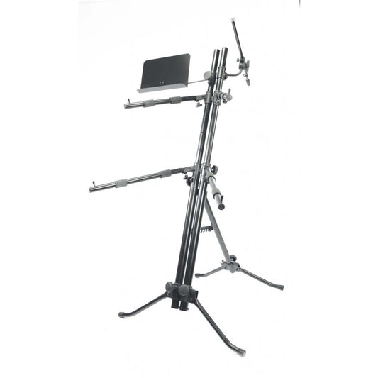 ATHLETIC Keyboard Stand 50KG, a bi-level adjustable stand designed for music and microphone use.