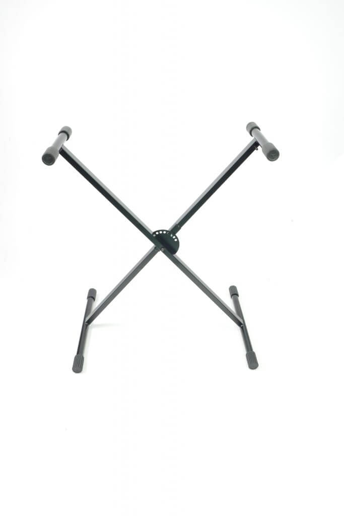 ATHLETIC KB-6EX Keyboard Stand with EXPRESS LOCK Regulation, showcasing its sturdy design and 25KG load capacity.