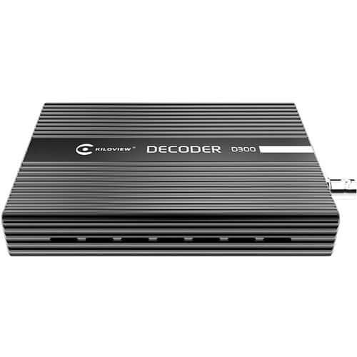 Kiloview 4K UHD H265 video decoder displayed against a clean background.