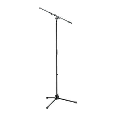 Konig & Meyer Microphone stand model 210/9 in black color, designed for stable microphone support.