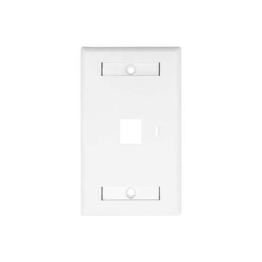 Linkbasic Single Port Faceplate 115x70mm showcasing a compact design.
