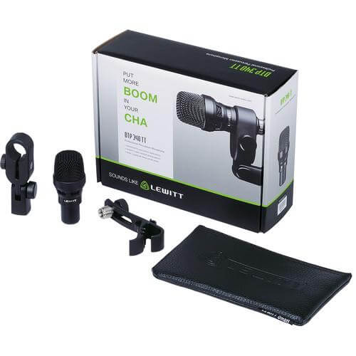 Lewitt DTP 340 TT large-diaphragm dynamic microphone designed for kick drums.