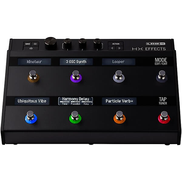LINE 6 HX Effects Guitar Multi-Effects Floor Processor, a compact and versatile effects unit designed for guitarists.