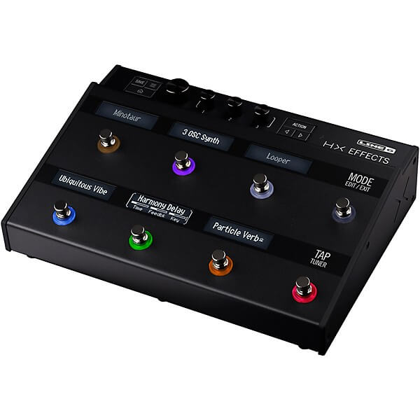 LINE 6 HX Effects Guitar Multi-Effects Floor Processor, a compact and versatile effects unit designed for guitarists.