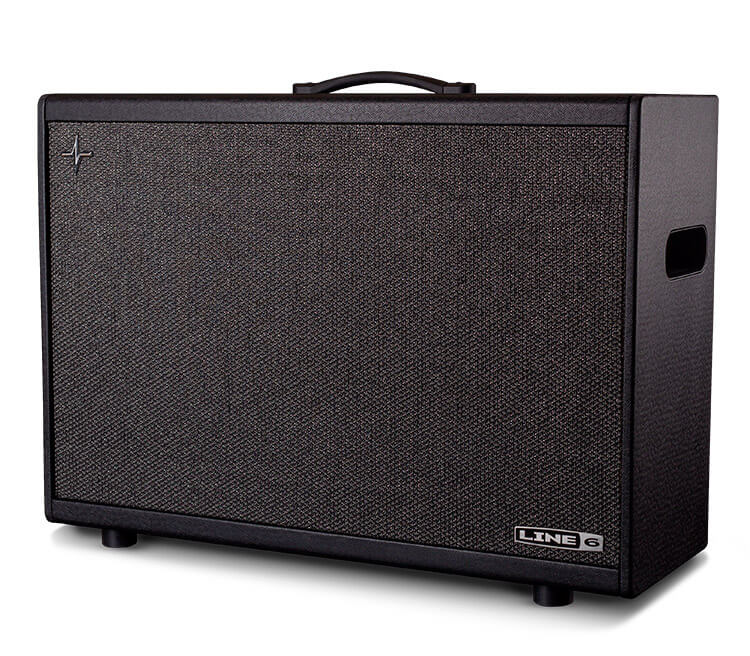 Line 6 Powercab 212 Plus Active Stereo Guitar Speaker System showcasing its design and features.