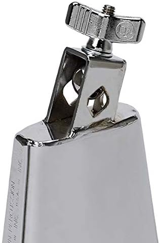 LP Black Beauty Deluxe Sr. Cowbell 5.5 inches with chrome hardware, showcasing its sleek design and shiny finish.