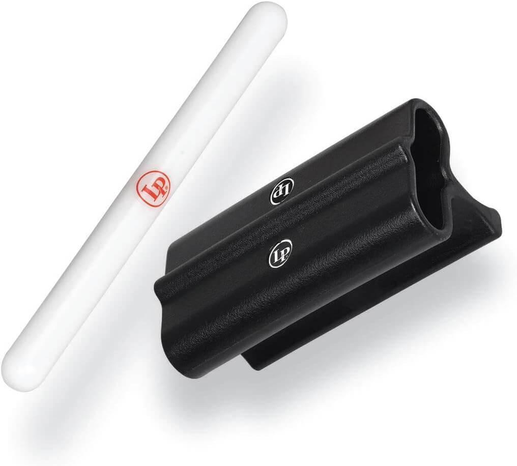 Image of an LP Hand-Held Jam Block, a percussion instrument used for creating rhythmic sounds.