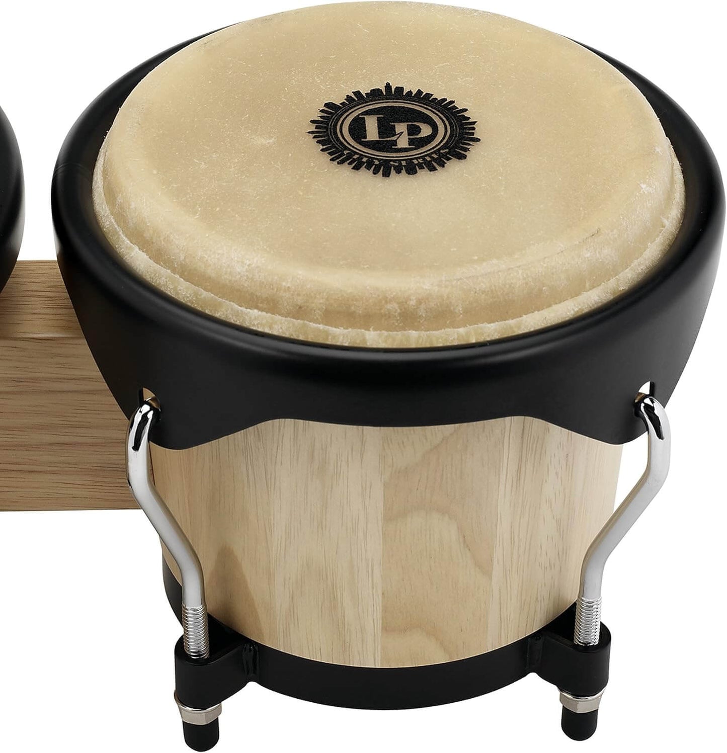 Image of LP City Wood Bongos, showcasing a pair of wooden percussion instruments designed for vibrant sound and performance.