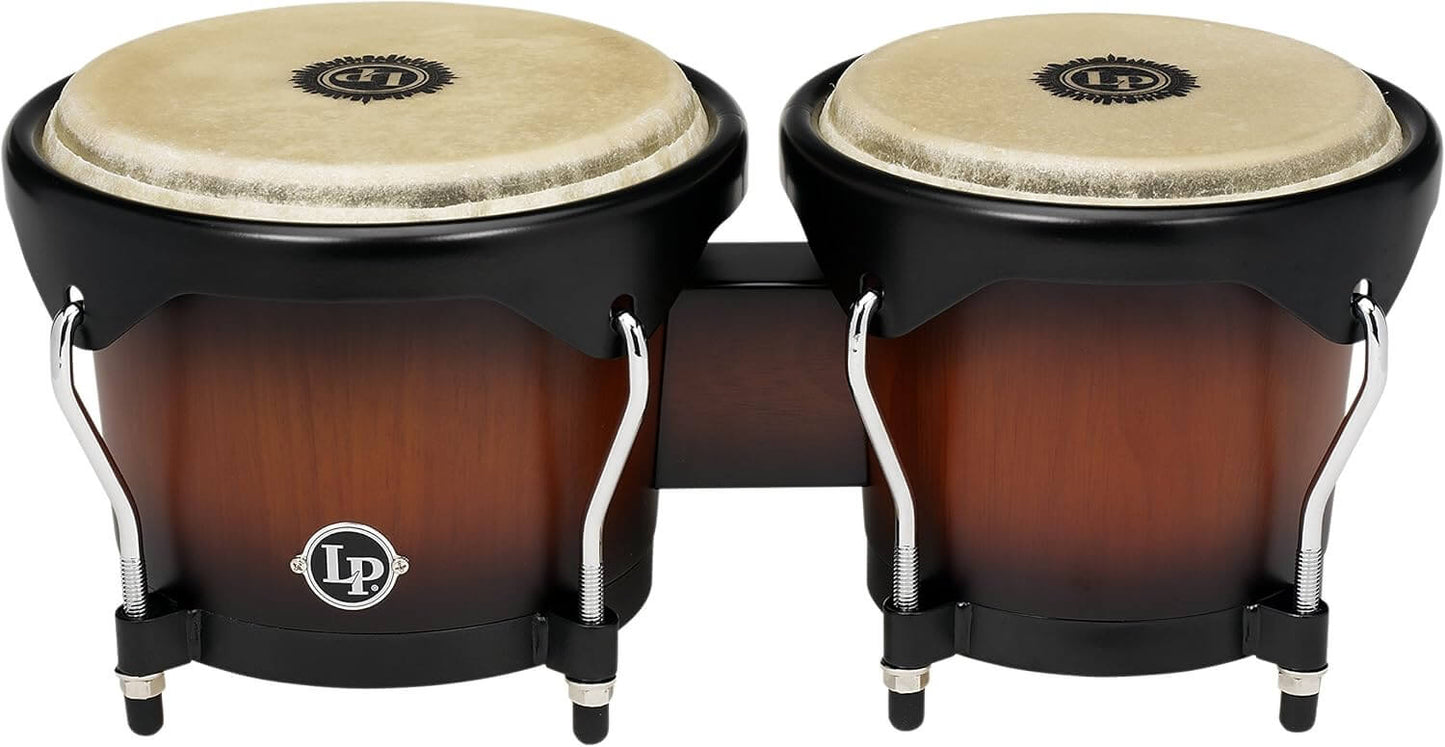 LP City Bongos made of Siam Oak, showcasing a rich wood finish and traditional design.