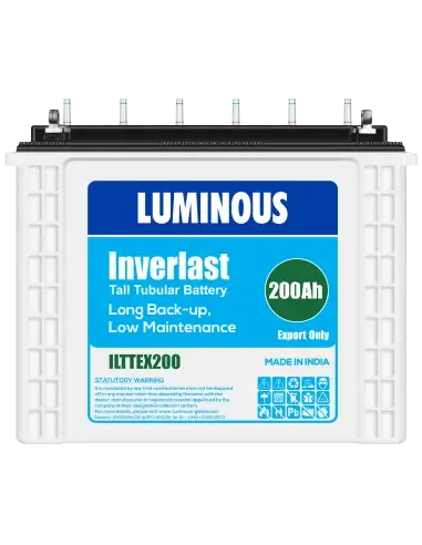 Luminous Inverlast 12V 200Ah Tubular Battery image