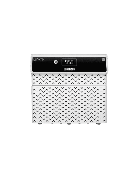 Luminous Lithium Ion Inverter with a capacity of 1250VA and 12V, showcasing its sleek design and features.