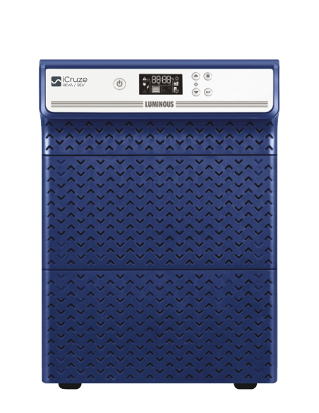 Luminous iCruze Inverter with a power capacity of 4000VA and a voltage of 48V, showcasing its sleek design.