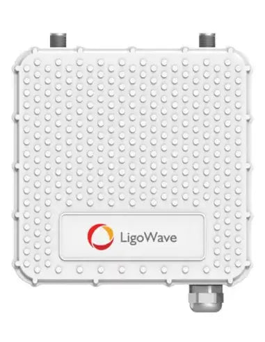 LigoWave PTMP RapidFire 600Mbps Subscriber Unit with N-Type connectors, designed for high-speed wireless connectivity.