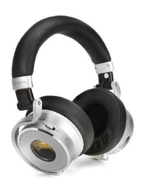 Ashdown M-OV-1-B-C-BLK Bluetooth Over-Ear Headphones with Active Noise Cancellation and VU Meter displayed against a neutral background.