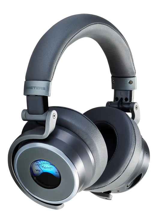 Ashdown M-OV-1-B-PRO-ANTHRICITE Premium Bluetooth Over-Ear ANC Headphones displayed in a lifestyle setting.