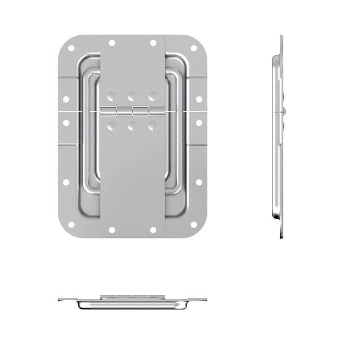 Penn Elcom P2558Z Hinged Lid Stays with 27mm offset in zinc finish.