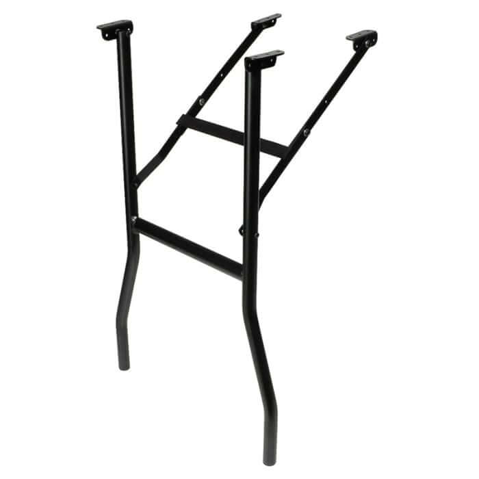Lightweight aluminum folding table legs by PENN ELCOM, showcasing versatile and durable support for tables.