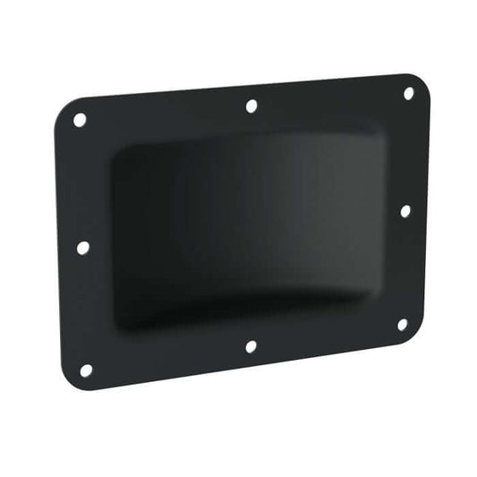 Penn Elcom W0962K Recessed Castor Dish in Black, designed for durable and secure mounting.