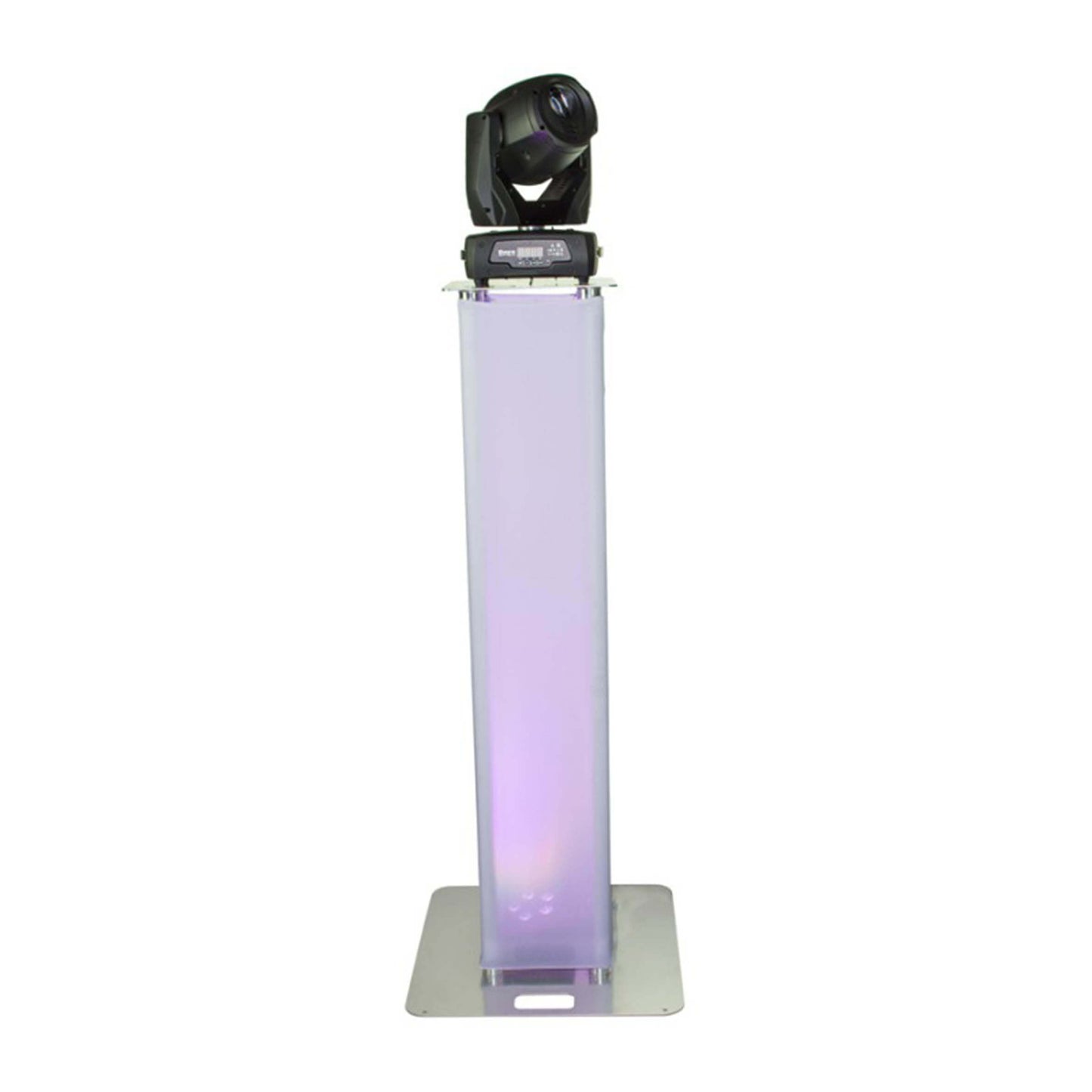 ALUSTAGE 1.5M Moving Head Lighting Tower featuring a durable aluminium structure and flame retardant cover.