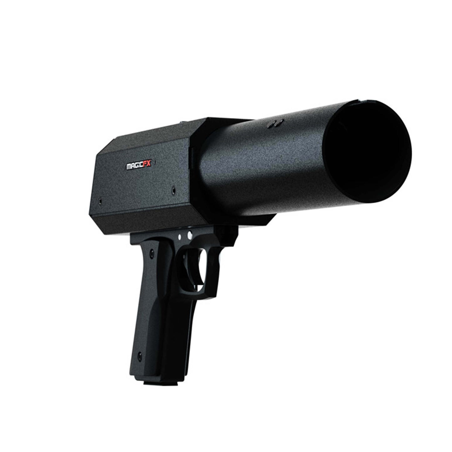 MAGICFX® CONFETTIPISTOL MFX0310, an electric confetti shooter designed for events and celebrations, showcasing its sleek design and vibrant confetti.