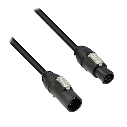 MAGICFX Neutrik PowerCON TRUE1 Male to Female Link Cable, 0.5 meters long, suitable for connecting power sources.