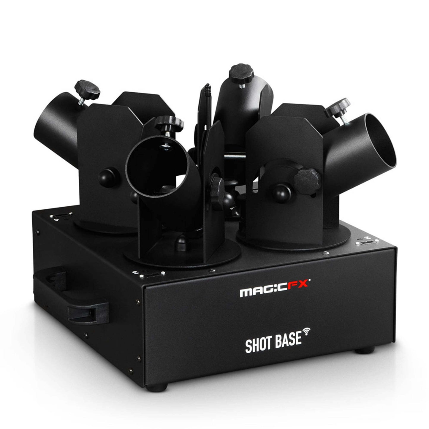 MAGICFX® Shot Base DMX system, a professional electric confetti and streamer cannon designed for events.