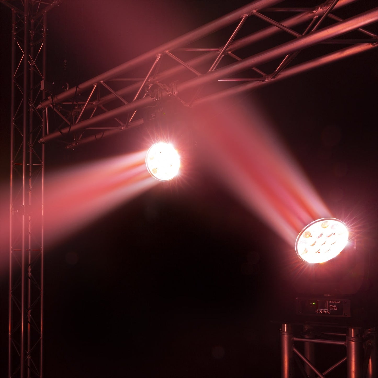 First lifestyle view of the MHL1912 LED Wash Moving Head with Zoom, featuring 19x 12W RGBW LEDs.