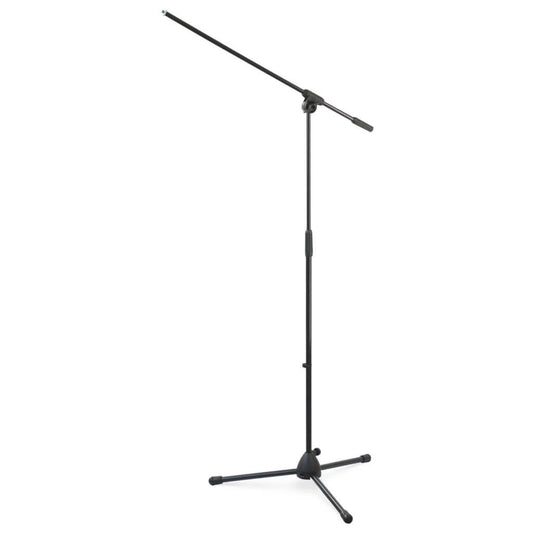 Athletic Steel and ABS Microphone Floor Stand with Boom, featuring a sturdy design suitable for various microphone setups.