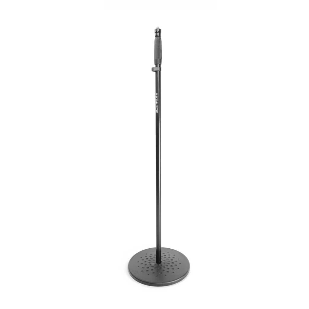 Athletic Universal 3/8 inch Microphone Stand adjustable from 880 to 1570mm shown in the image.