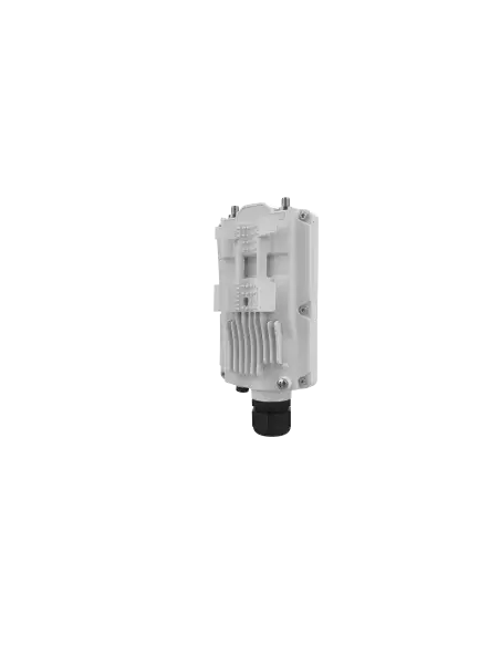 Mimosa A5X PTMP Access Point designed for 4.9-6.4GHz frequencies, featuring GPS sync and a connectorized design.