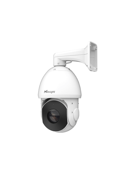 Milesight 2MP AI 23X Speed Dome Camera featuring PTZ tracking capabilities.