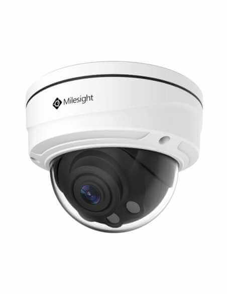 Milesight 5MP AI Motorized Pro Dome Camera showcasing advanced surveillance technology.