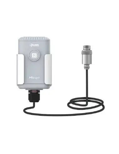 Milesight gauge pressure sensor designed for measuring pressure in pipes, with a range of 0 to 1600 kPa.