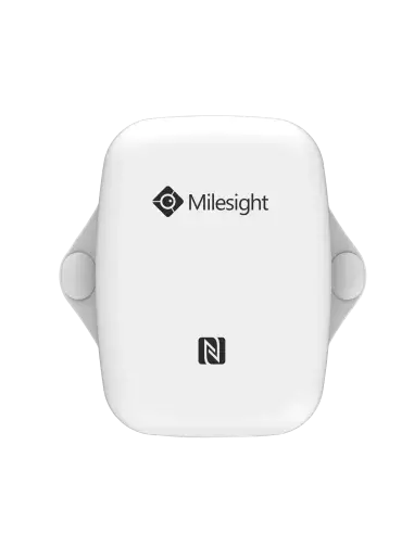 Milesight Temperature and Humidity Sensor displaying its sleek design and features.