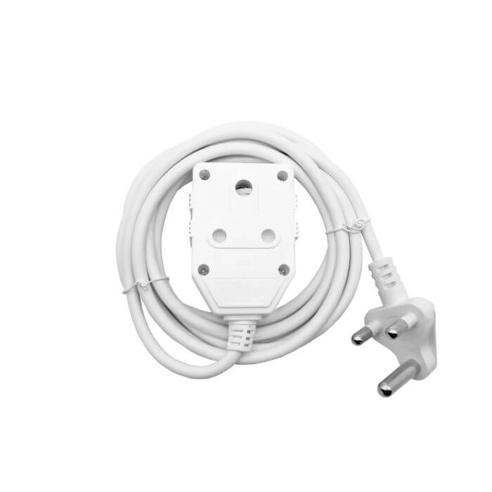 Image of a 3M 10A Extension Cord with Double Coupler, showcasing its design and features.