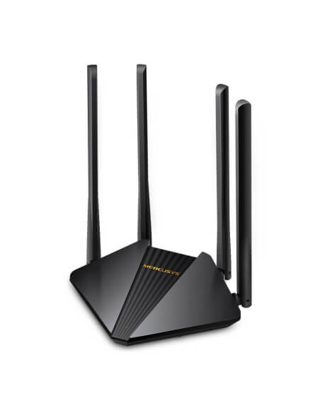 Mercusys MR30G AC1200 Dual-Band Wi-Fi Router with specifications of 300 Mbps at 2.4 GHz and 867 Mbps at 5 GHz.