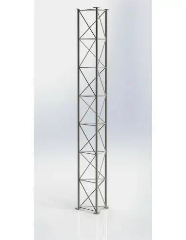 3m Lattice Mast Section V2 with ZigZag Bracing and Flange Joint