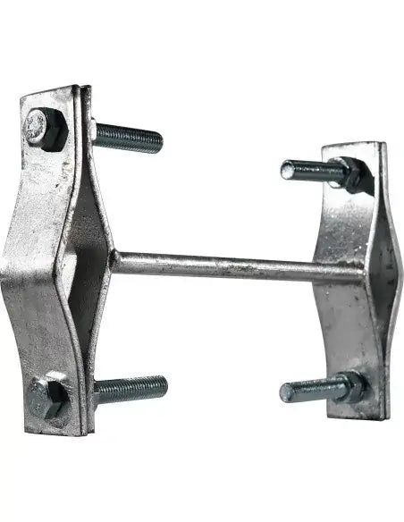 Heavy duty MS Mast Offset Bracket designed for secure mounting of masts.