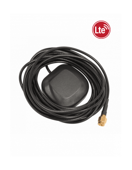 MikroTik GPS Active Antenna designed for LtAP Mini LTE, shown in a product image.