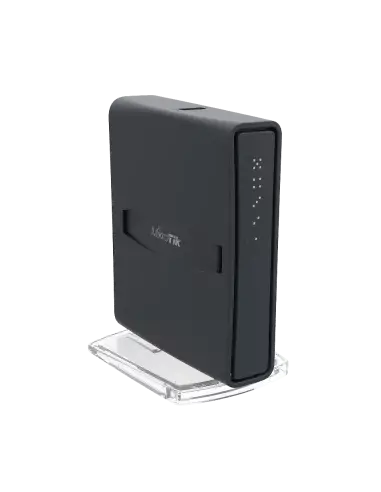 MikroTik hAP ac lite Tower Wi-Fi Router with dual-band 2.4/5GHz capabilities.