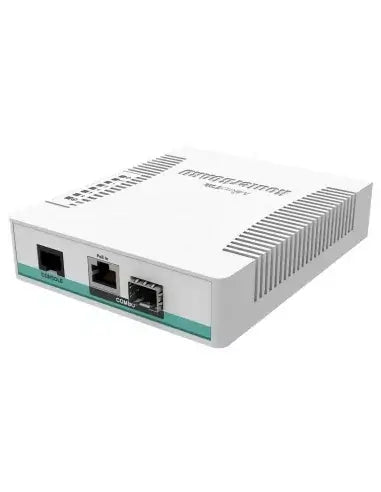 MikroTik CRS106-1C-5S Cloud Router Switch with multiple ports and compact design.