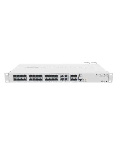 MikroTik CRS328-4C-20S Cloud Router Switch featuring 20 SFP ports, ideal for high-performance networking.