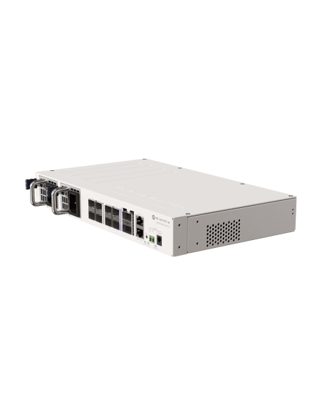 MikroTik CRS510-8XS-2XQ Cloud Router Switch featuring 8x25G SFP28 ports and 2x100G QSFP28 ports.