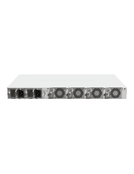 MikroTik CRS518-16XS-2XQ Cloud Router Switch featuring 16x25G SFP28 ports and 2x100G QSFP28 ports, designed for high-performance networking.