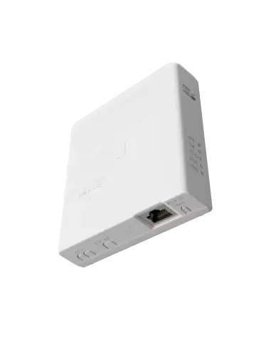 MikroTik GPEN Smart PoE Injector with SFP, a device for providing Power over Ethernet with an SFP module integration.