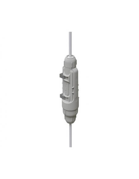 MikroTik outdoor enclosure designed for a gigabit repeater, showcasing its robust design for outdoor use.